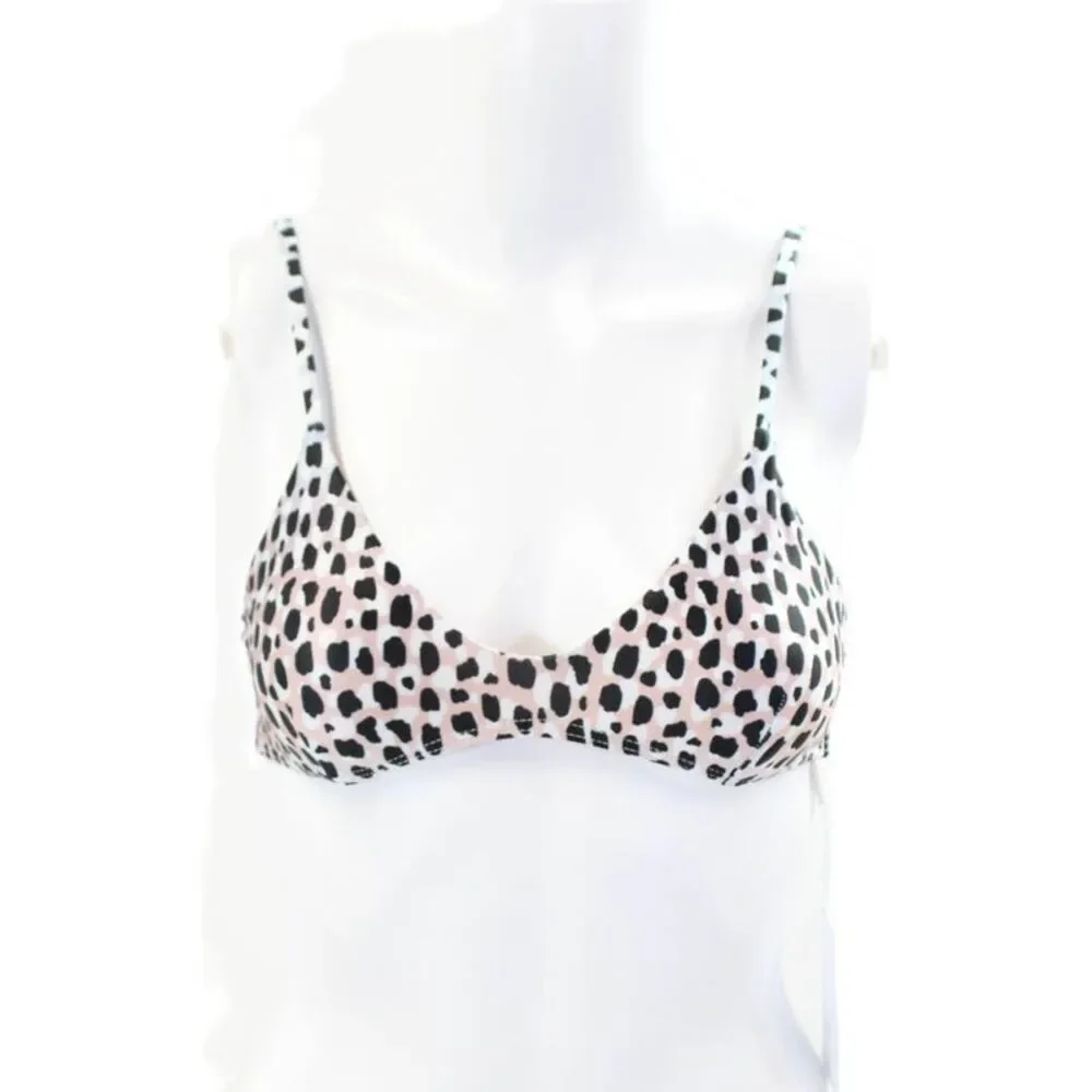 Suboo Women's Amelie Scoop Neck Bikini Top Animal Print Size XXS